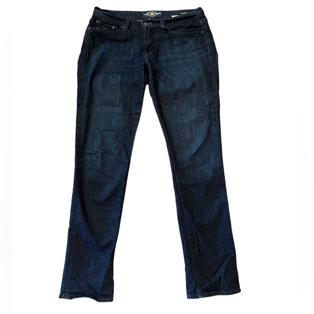 Lucky Brand Women’s Sweet N Straight Size 28  Deep Indigo Jeans